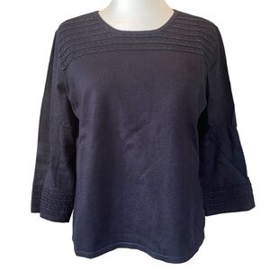 Laura Scott Petite sweater bead embellishment 3/4” sleeves Size XLarge petite